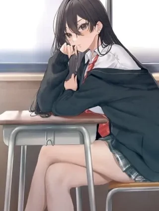 Portada de Tonari no Seki no Yankee Shimizu-san ga Kami wo Kuroku Somete Kita - Manhwa sin censura - ToonDeseo