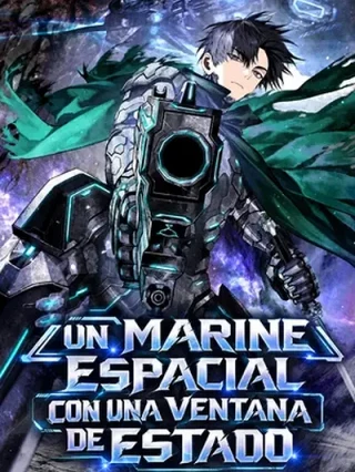 Portada de un marine espacial con una ventana de estado - Manhwa sin censura - ToonDeseo